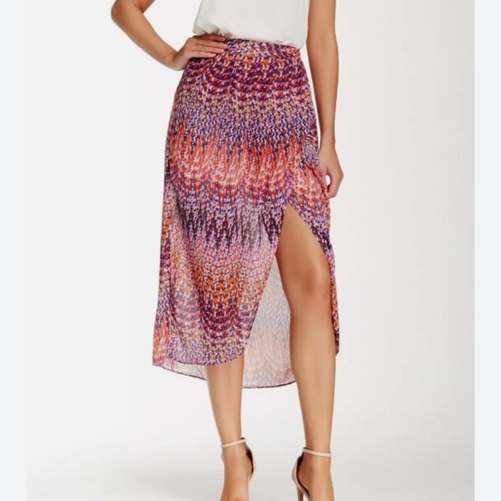 Laundry by Shelli Segal Los Angeles Multi colored pull on skirt size 6